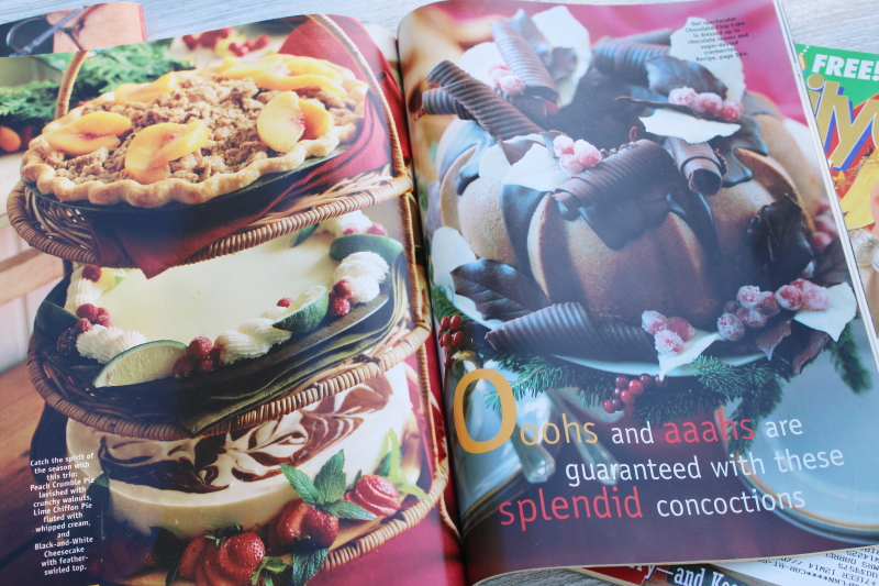 photo of 1990s vintage Family Circle Christmas magazines lot, baking, holiday recipes, ads!  #9